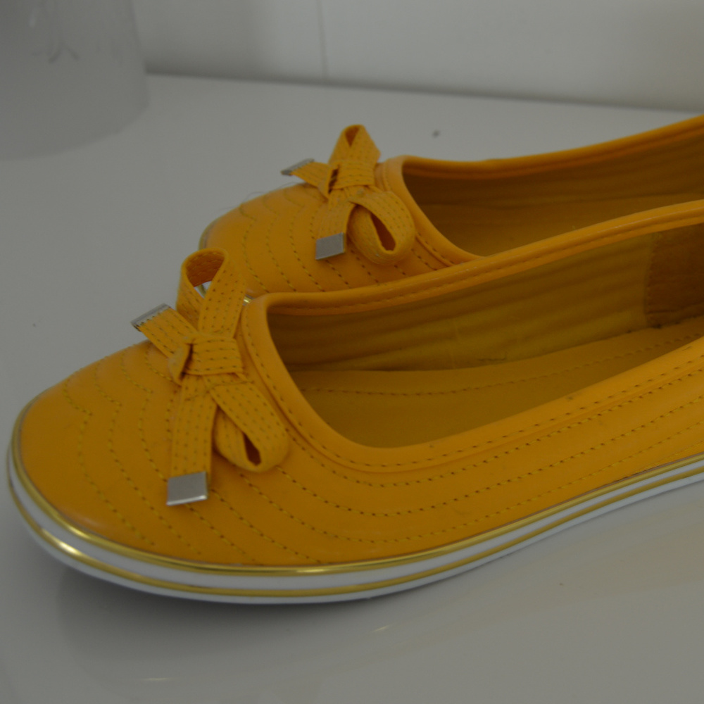 Yellow Flat Shoes